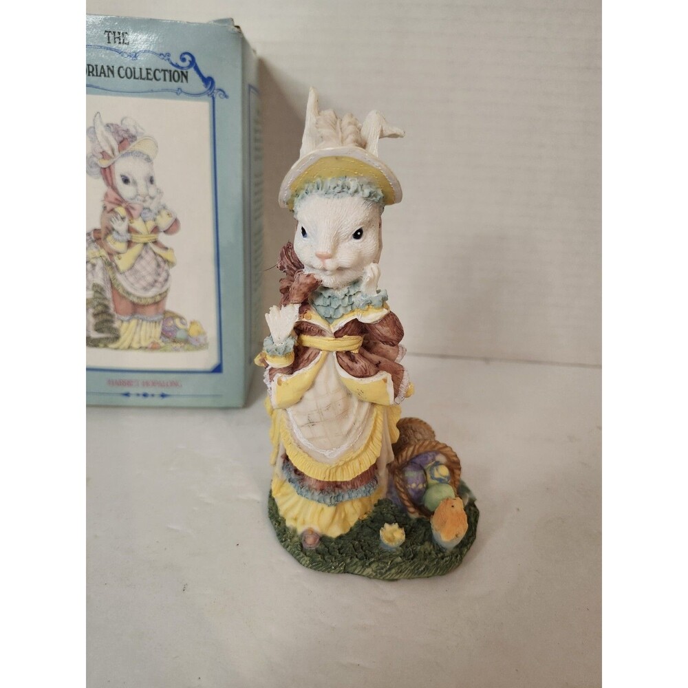 1994 The Victorian Collection Harriet Hopalong Figurine Easter Bunny Rabbit